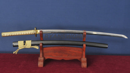 katana Honsanmai Clay Tempered Hazuya Polish Mantis Theme Fittings full tang