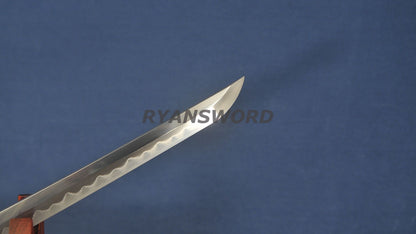 katana Honsanmai Clay Tempered Hazuya Polish Mantis Theme Fittings full tang