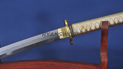 katana Honsanmai Clay Tempered Hazuya Polish Mantis Theme Fittings full tang