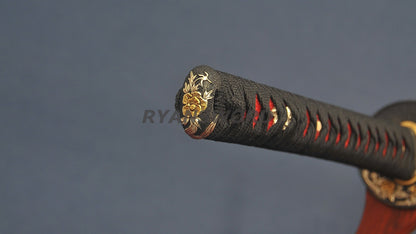 Katana Honsanmai Clay Tempered Hazuya Polish Lacquer Painting Saya Sharp