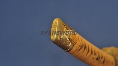 Tachi Folded High Carbon Steel Clay Tempered Hazuya Polish full tang Sharp