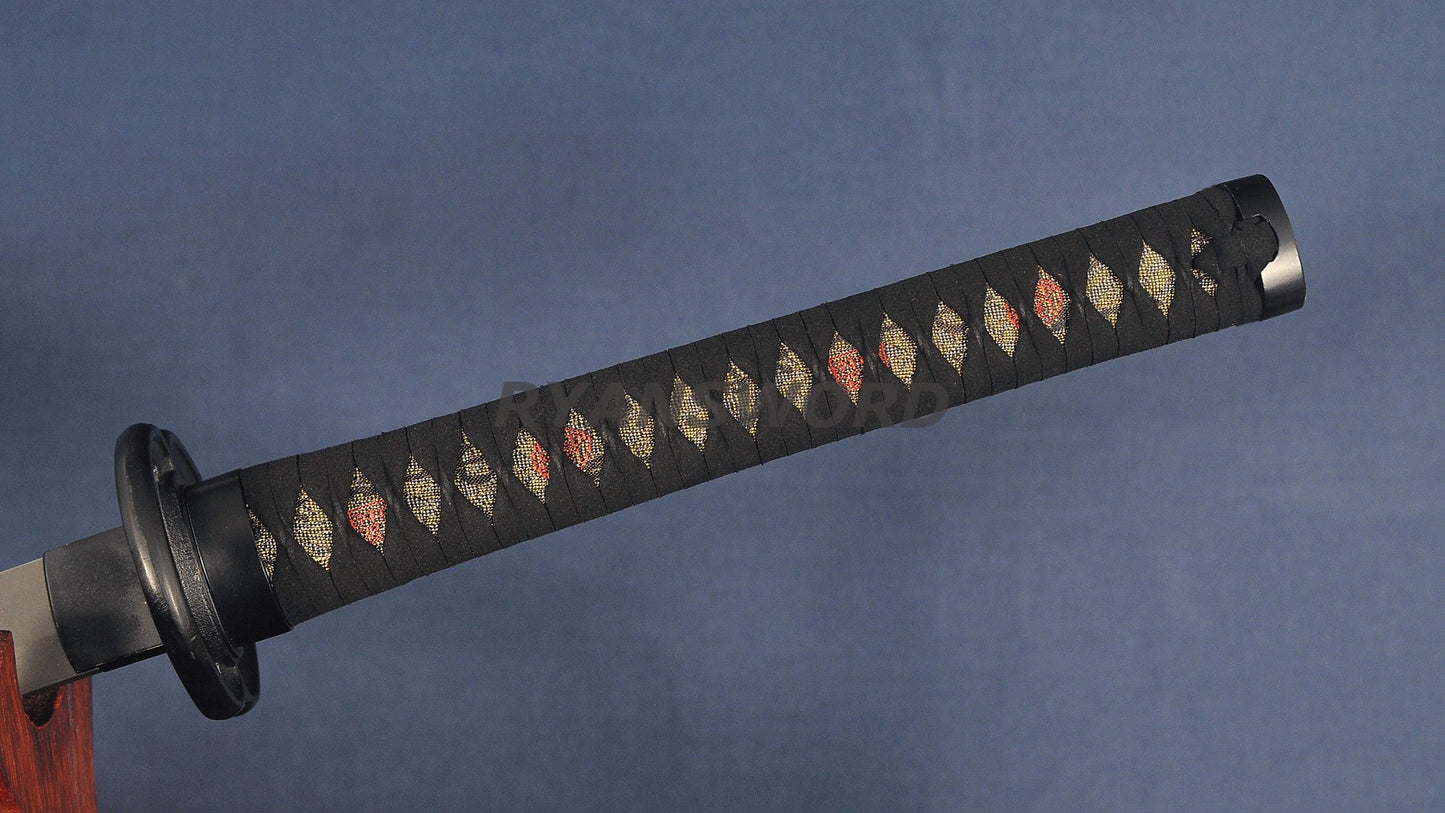 Katana 1095 High Carbon Steel with Ti Coating full tang Japanese swords