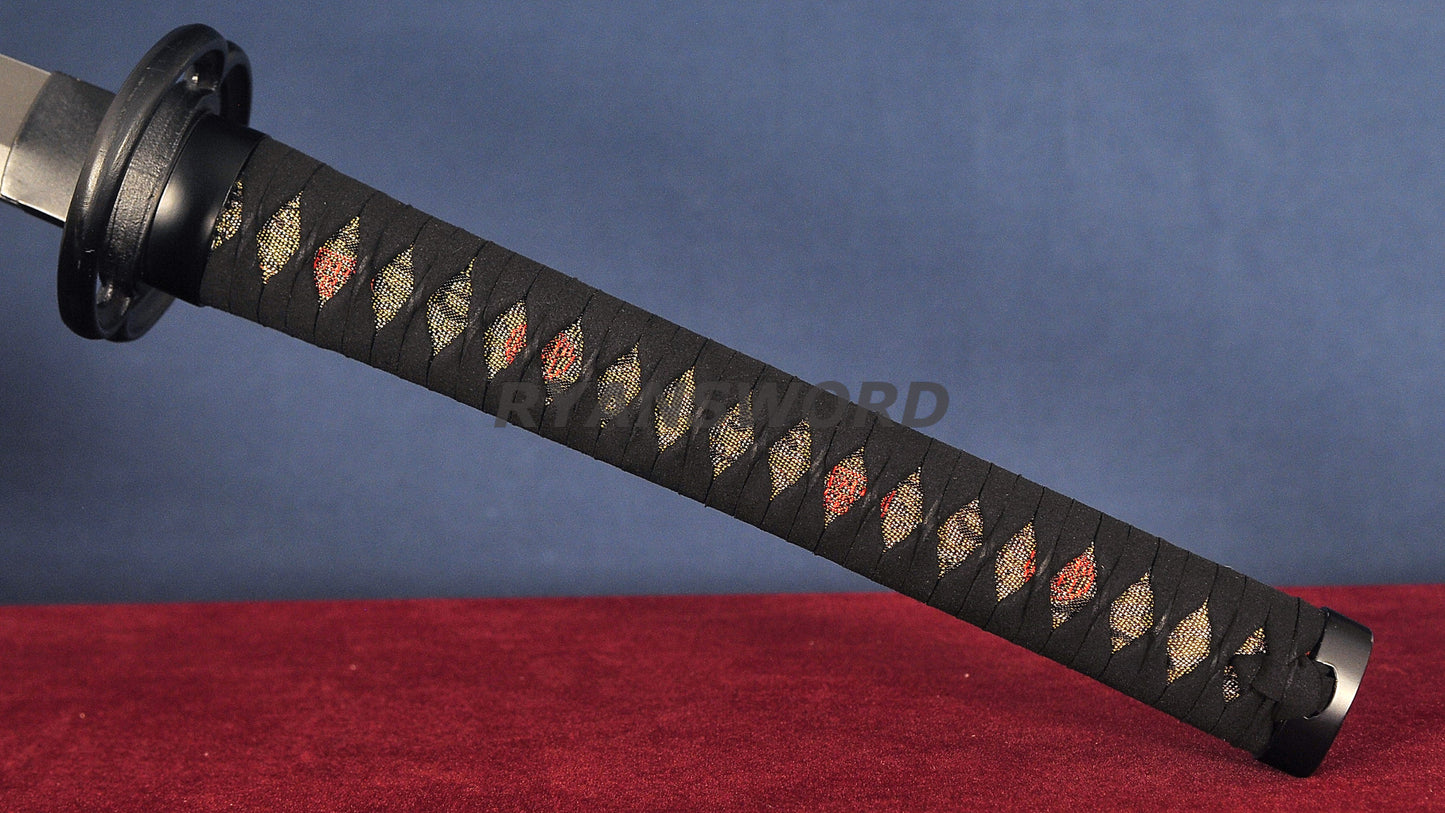Katana 1095 High Carbon Steel with Ti Coating full tang Japanese swords