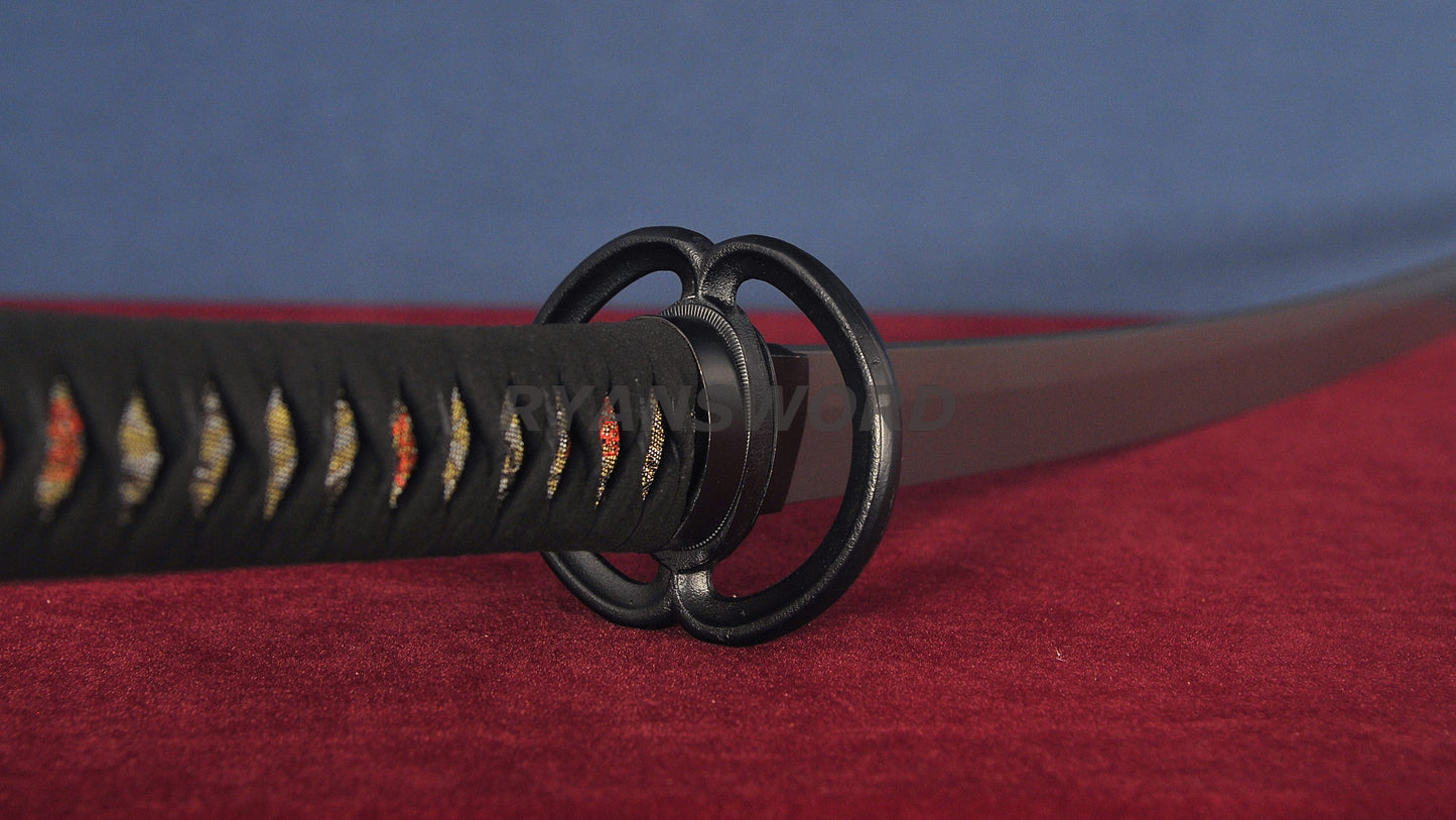 Katana 1095 High Carbon Steel with Ti Coating full tang Japanese swords