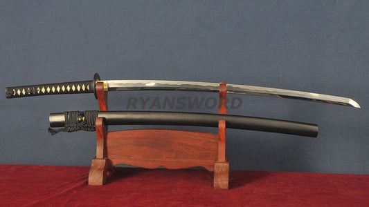 Katana 1095 high Carbon Steel Clay Tempered with Polish sharp full tang