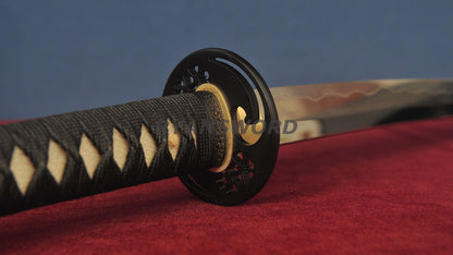 Katana 1095 high Carbon Steel Clay Tempered with Polish sharp full tang