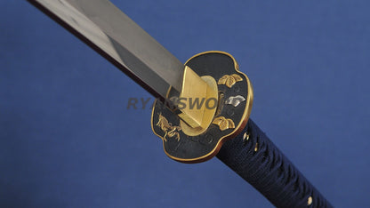 Katana 1095 High Carbon Steel Clay Tempered with Engraving sharp full tang
