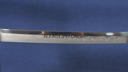 Katana 1095 High Carbon Steel Clay Tempered with Engraving sharp full tang