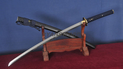Katana 1095 High Carbon Steel Clay Tempered with Engraving sharp full tang
