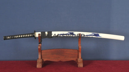 Katana T10 Steel Hitatsura Hamon with Cosmetic Polish for Top Collection