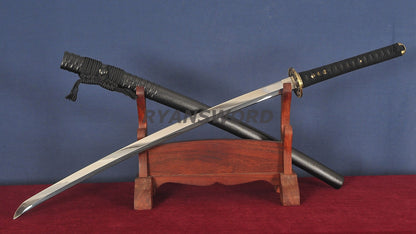 katana 1095 High Carbon Steel Mirror Polish Razor Sharp Full Tang