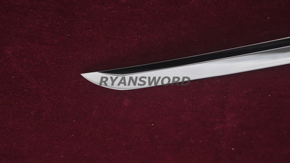 katana 1095 High Carbon Steel Mirror Polish Razor Sharp Full Tang