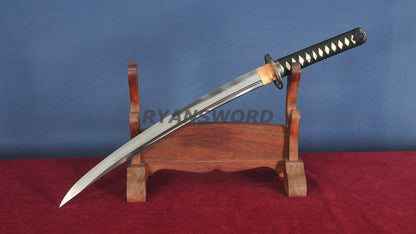 Osoraku Wakizashi Aikuchi Clay Tempered Hazuya Polish Sharp japanese swords