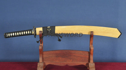 Osoraku Wakizashi Aikuchi Clay Tempered Hazuya Polish Sharp japanese swords