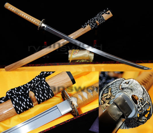 T10 Steel Clay Tempered Katana japanese sword for samurai battle ready top quality