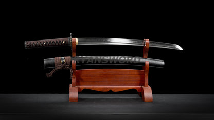 Wakizashi  T10 Steel Clay Tempered full tang sharp japanese sword