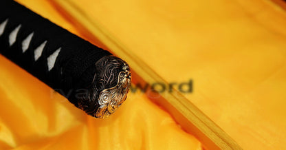 T10 Steel Clay Tempered Katana Japanese sword for samurai full tang battle ready razor sharp Wave style