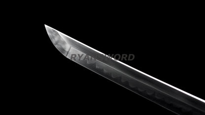 Baisho Katana+Wakizashi Japanese Sword Set Redwood Shirasaya full tang Sharp