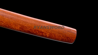 Baisho Katana+Wakizashi Japanese Sword Set Redwood Shirasaya full tang Sharp