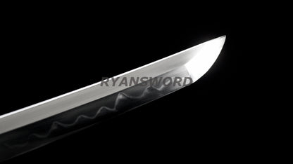 Baisho Katana+Wakizashi Japanese Sword Set Redwood Shirasaya full tang Sharp