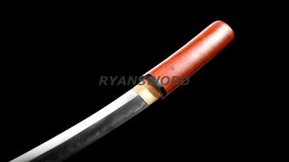 Baisho Katana+Wakizashi Japanese Sword Set Redwood Shirasaya full tang Sharp