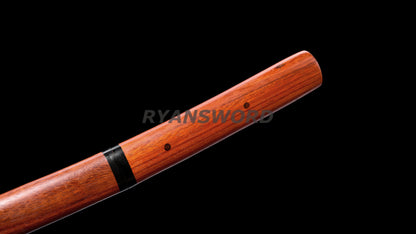 Baisho Katana+Wakizashi Japanese Sword Set Redwood Shirasaya full tang Sharp