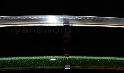 T10 Steel Clay Tempered Katana japanese sword for samurai battle ready brass tsuba