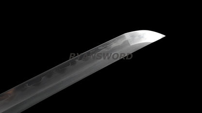 Japanese Sword Set Katana+Wakizashi+Tanto Honsanmai Rayskin Saya Copper Fittings