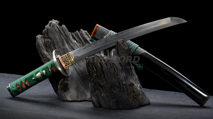 Japanese Sword Set Katana+Wakizashi+Tanto Honsanmai Rayskin Saya Copper Fittings