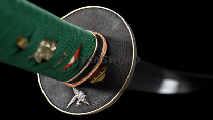 Japanese Sword Set Katana+Wakizashi+Tanto Honsanmai Rayskin Saya Copper Fittings