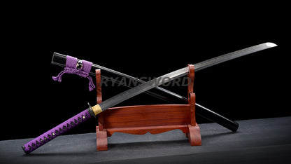 Japanese Sword Set Katana+Wakizashi+Tanto Honsanmai Clay Tempered