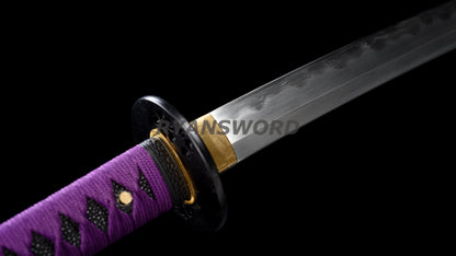 Japanese Sword Set Katana+Wakizashi+Tanto Honsanmai Clay Tempered