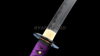 Japanese Sword Set Katana+Wakizashi+Tanto Honsanmai Clay Tempered