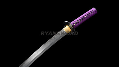 Japanese Sword Set Katana+Wakizashi+Tanto Honsanmai Clay Tempered
