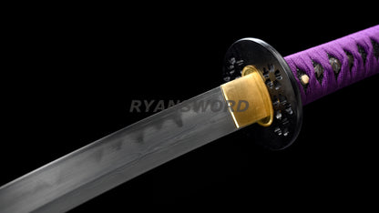 Japanese Sword Set Katana+Wakizashi+Tanto Honsanmai Clay Tempered