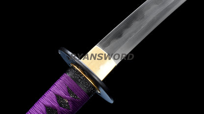 Japanese Sword Set Katana+Wakizashi+Tanto Honsanmai Clay Tempered