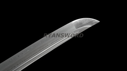 Wakizashi Damascus Folded Steel Full Tang japanese sword for samurai sharp