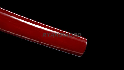 Wakizashi Japanese Sword Clay Tempered T10 Steel Shell Inlaid Saya Heavy Cutting