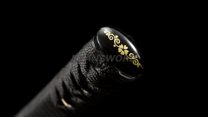 Nodachi 1095 Steel Japanese Long Sword Iron Tsuba Full Tang Battle Ready Sharp