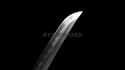Japanese Sword Set Katana+Wakizashi+Tanto Honsanmai Clay Tempered Full Rayskin Saya