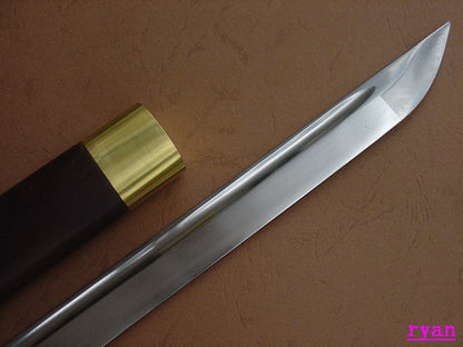 Ninja top quality wood saya brass fitting Juhe Knife Sword for Japanese samurai
